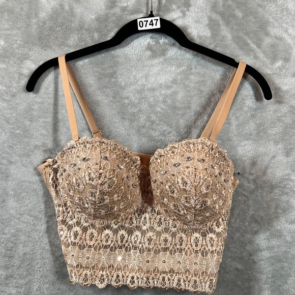 Windsor Other - Windsor Beaded and Sequin‎ Underwire Padded Bralette medium Bustier